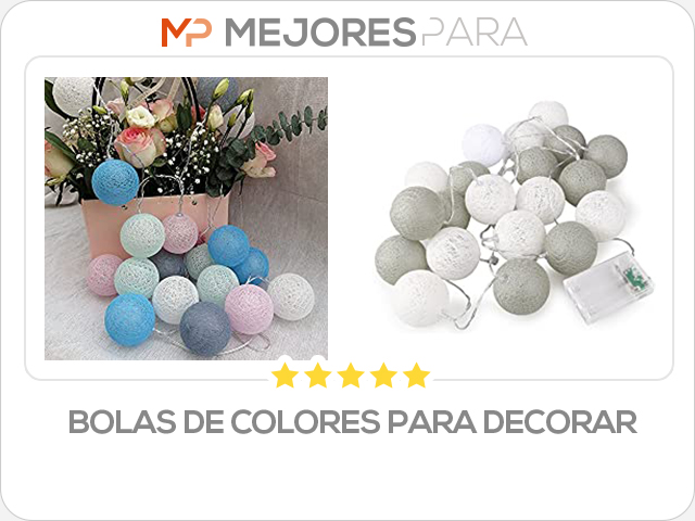 bolas de colores para decorar