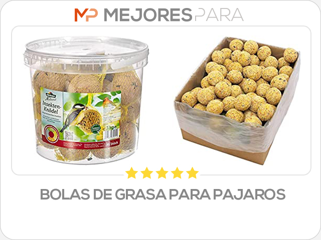 bolas de grasa para pajaros