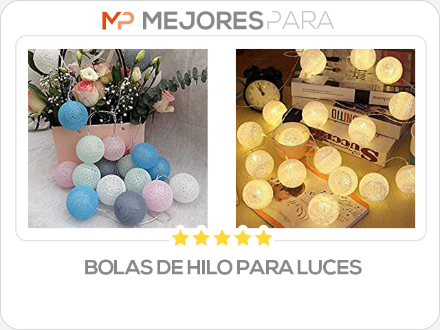 bolas de hilo para luces