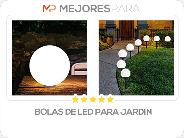 bolas de led para jardin