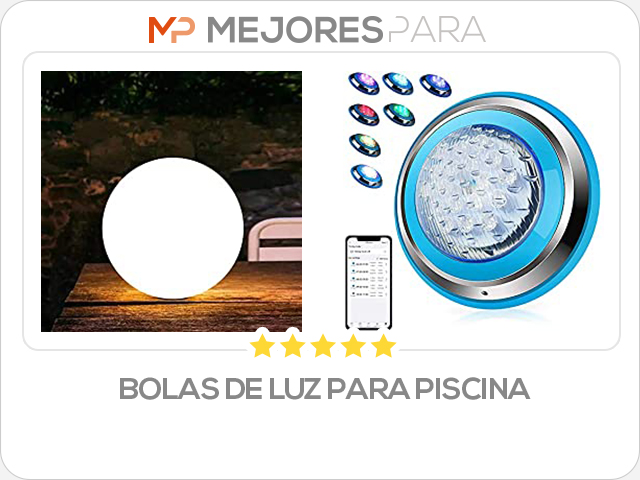 bolas de luz para piscina