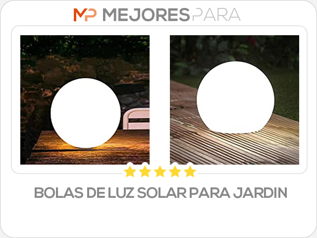 bolas de luz solar para jardin