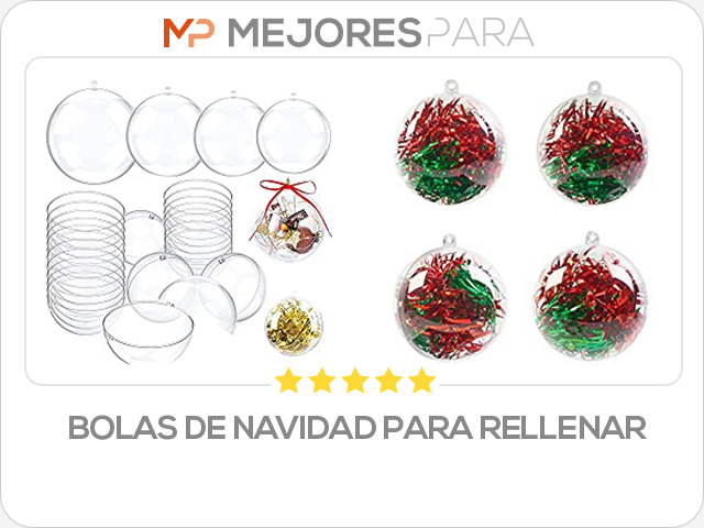 bolas de navidad para rellenar