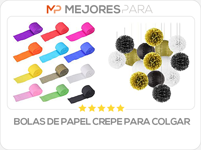 bolas de papel crepe para colgar