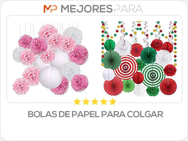 bolas de papel para colgar