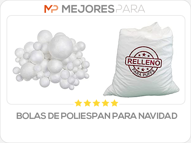 bolas de poliespan para navidad