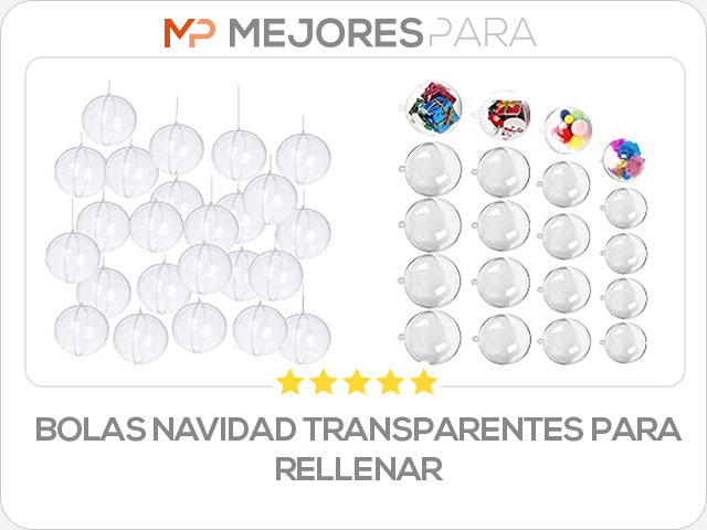 bolas navidad transparentes para rellenar