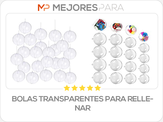 bolas transparentes para rellenar