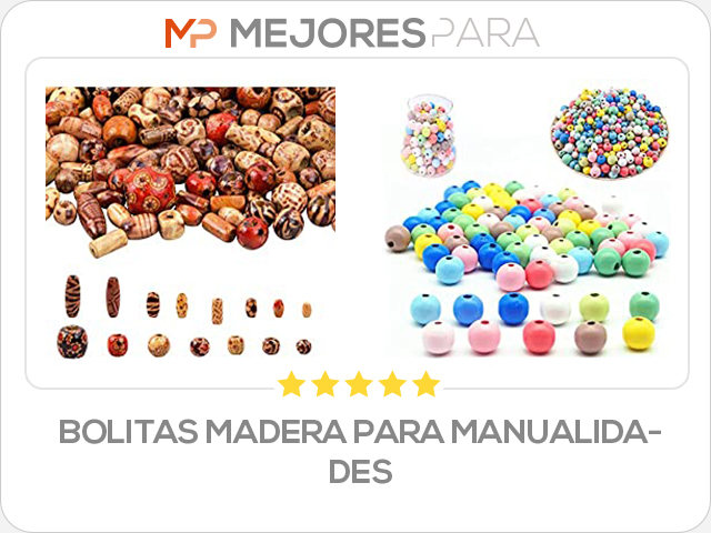 bolitas madera para manualidades