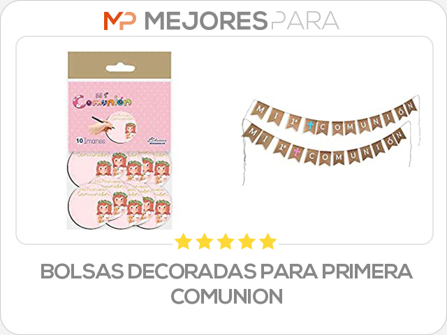 bolsas decoradas para primera comunion