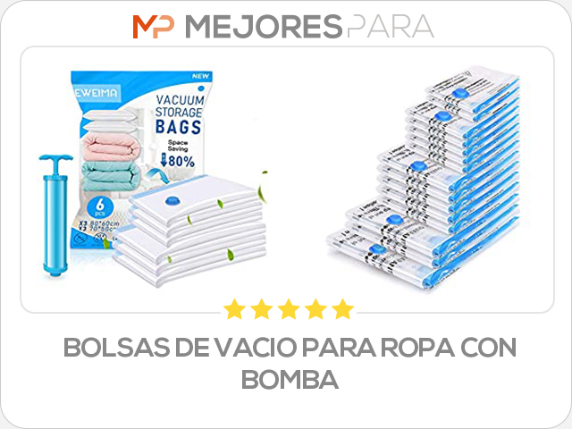 bolsas de vacio para ropa con bomba