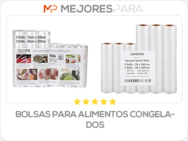 bolsas para alimentos congelados