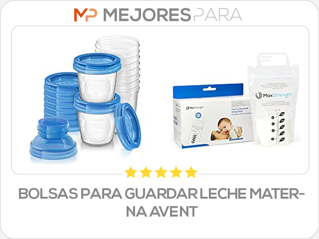 bolsas para guardar leche materna avent