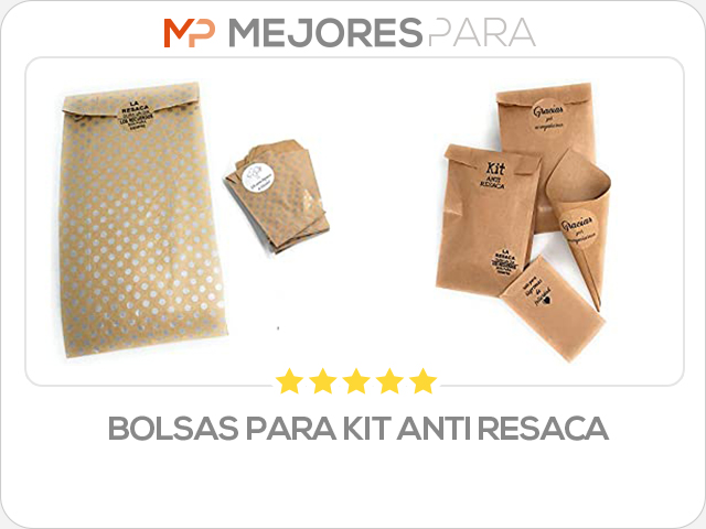 bolsas para kit anti resaca