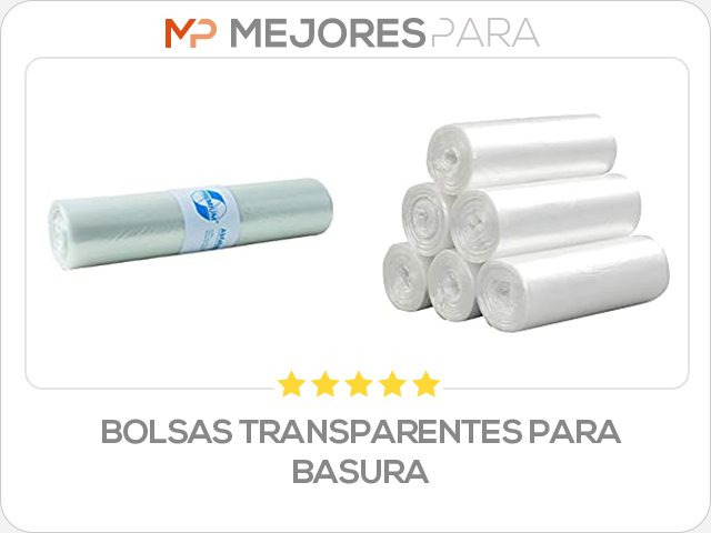 bolsas transparentes para basura