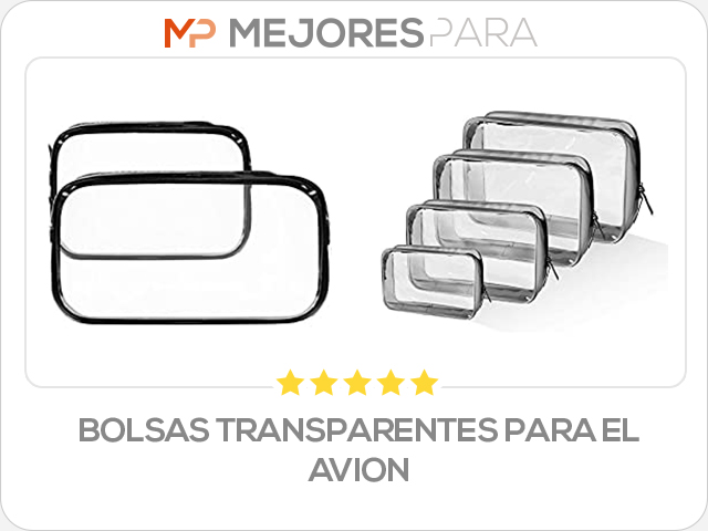 bolsas transparentes para el avion