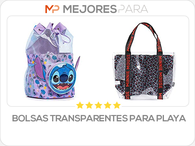 bolsas transparentes para playa