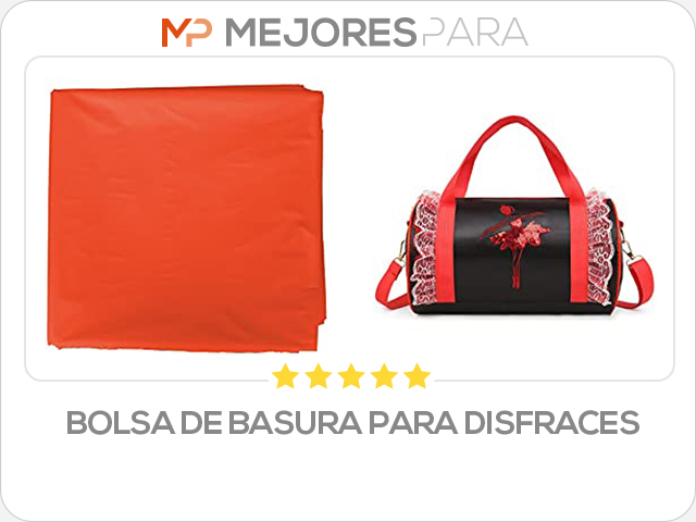 bolsa de basura para disfraces