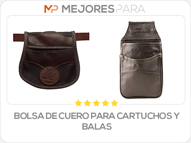 bolsa de cuero para cartuchos y balas