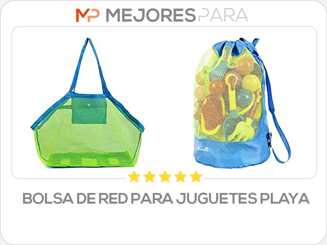 bolsa de red para juguetes playa