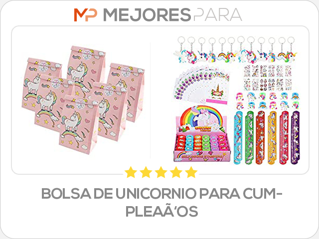 bolsa de unicornio para cumpleaños