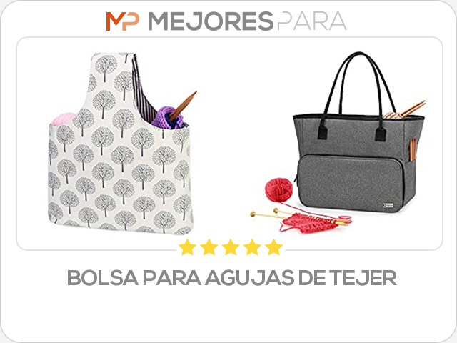 bolsa para agujas de tejer