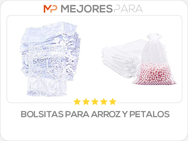 bolsitas para arroz y petalos