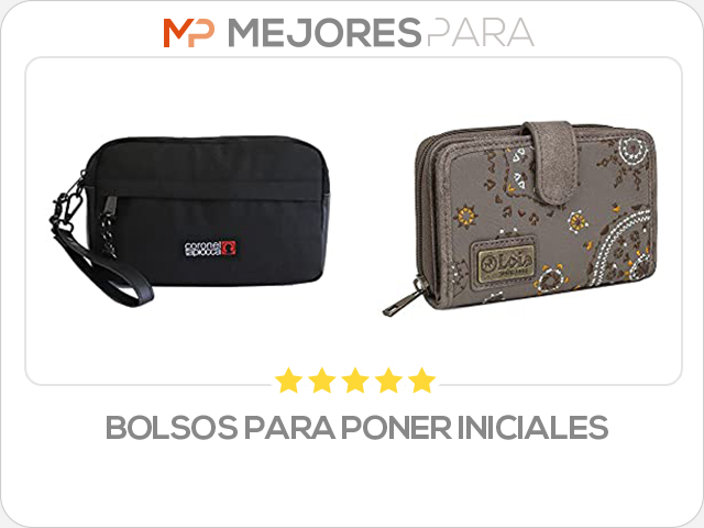 bolsos para poner iniciales