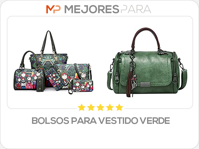 bolsos para vestido verde