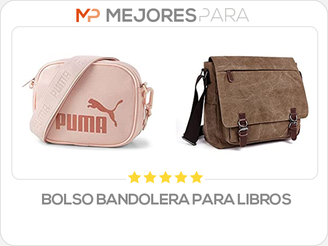 bolso bandolera para libros