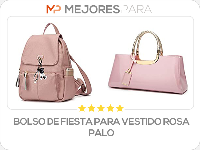 bolso de fiesta para vestido rosa palo