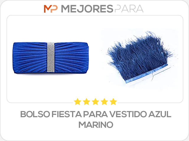 bolso fiesta para vestido azul marino