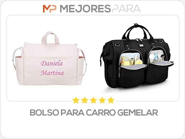 bolso para carro gemelar