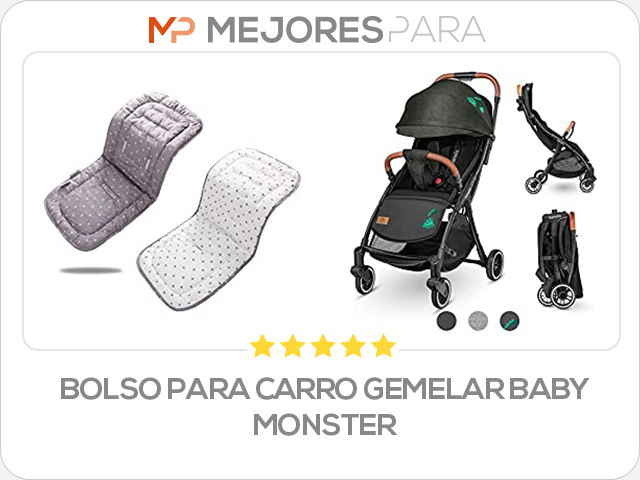 bolso para carro gemelar baby monster