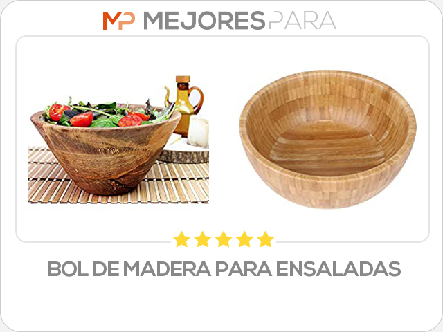 bol de madera para ensaladas