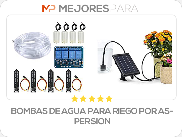 bombas de agua para riego por aspersion