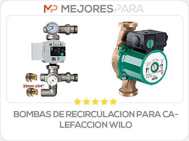 bombas de recirculacion para calefaccion wilo