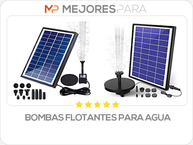 bombas flotantes para agua