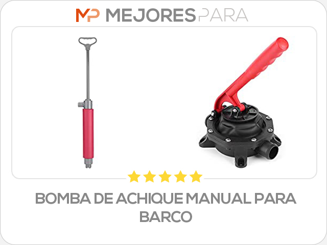 bomba de achique manual para barco