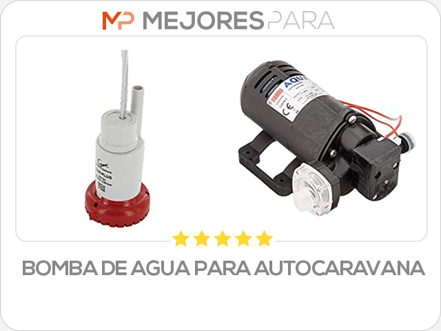 bomba de agua para autocaravana