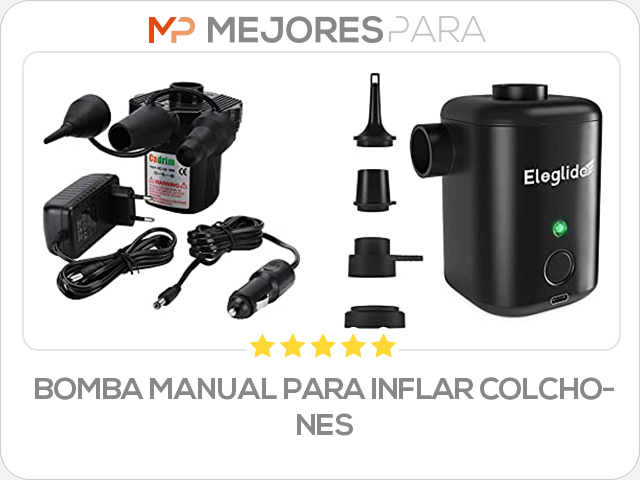 bomba manual para inflar colchones