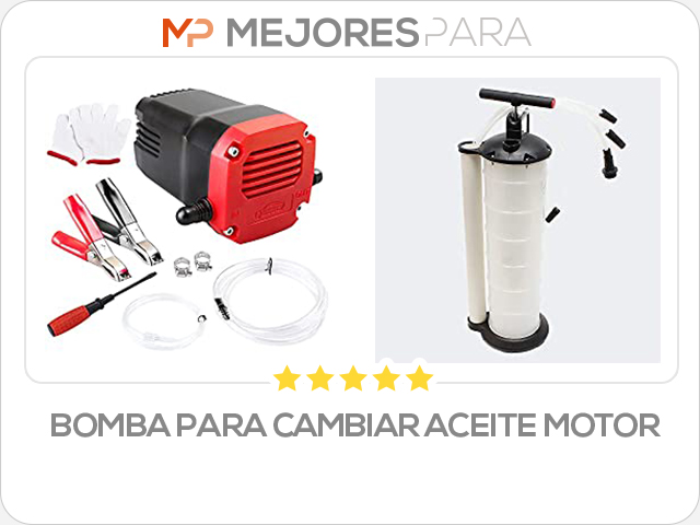 bomba para cambiar aceite motor