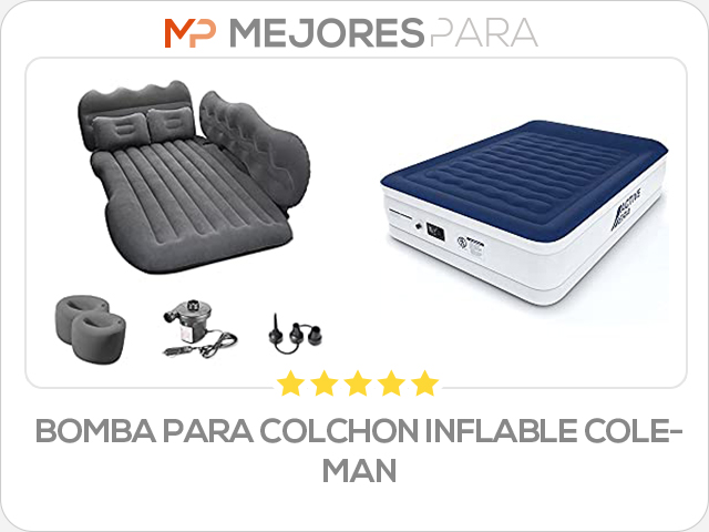 bomba para colchon inflable coleman