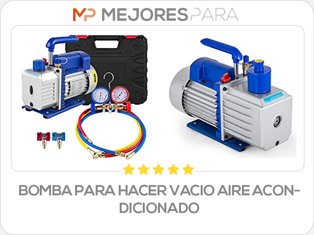 bomba para hacer vacio aire acondicionado