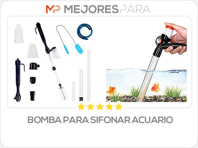 bomba para sifonar acuario