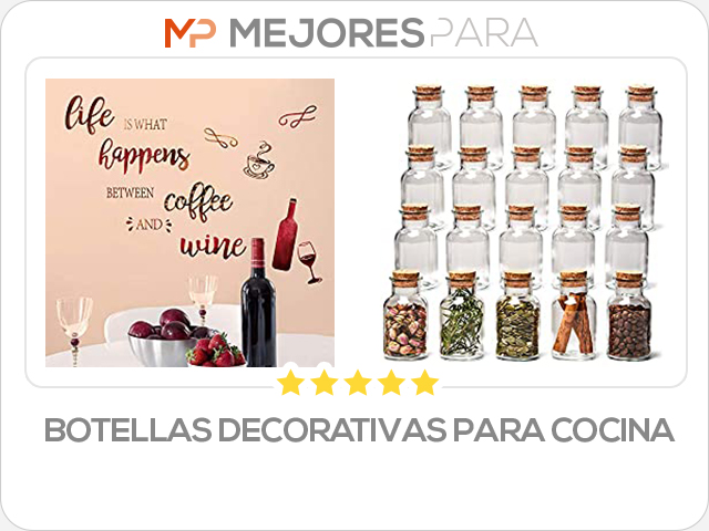 botellas decorativas para cocina