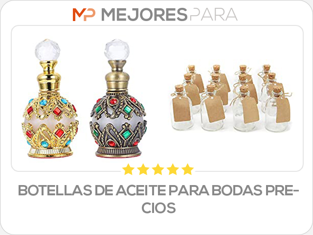 botellas de aceite para bodas precios