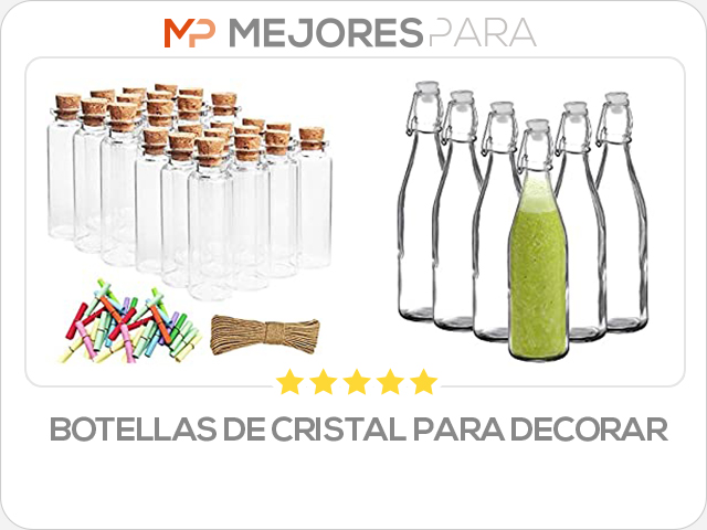 botellas de cristal para decorar