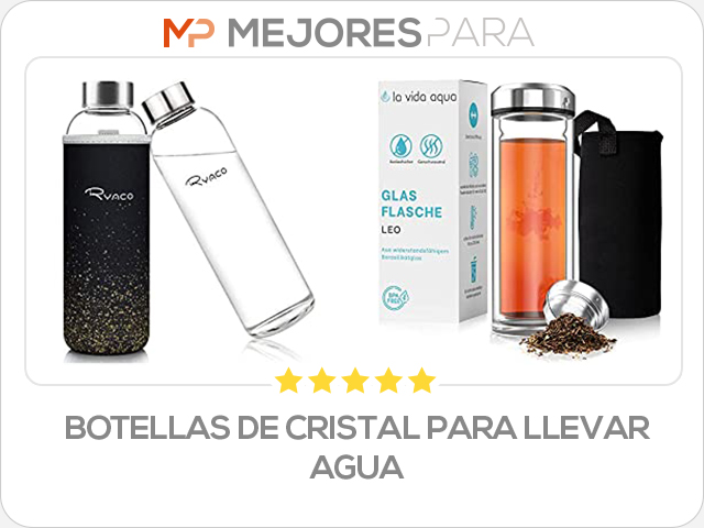 botellas de cristal para llevar agua