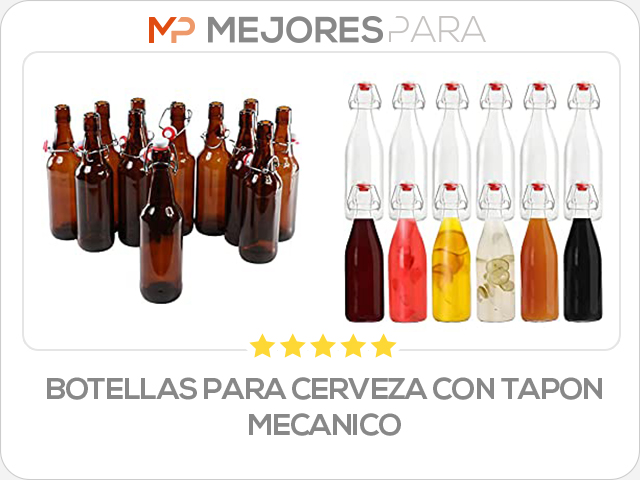 botellas para cerveza con tapon mecanico